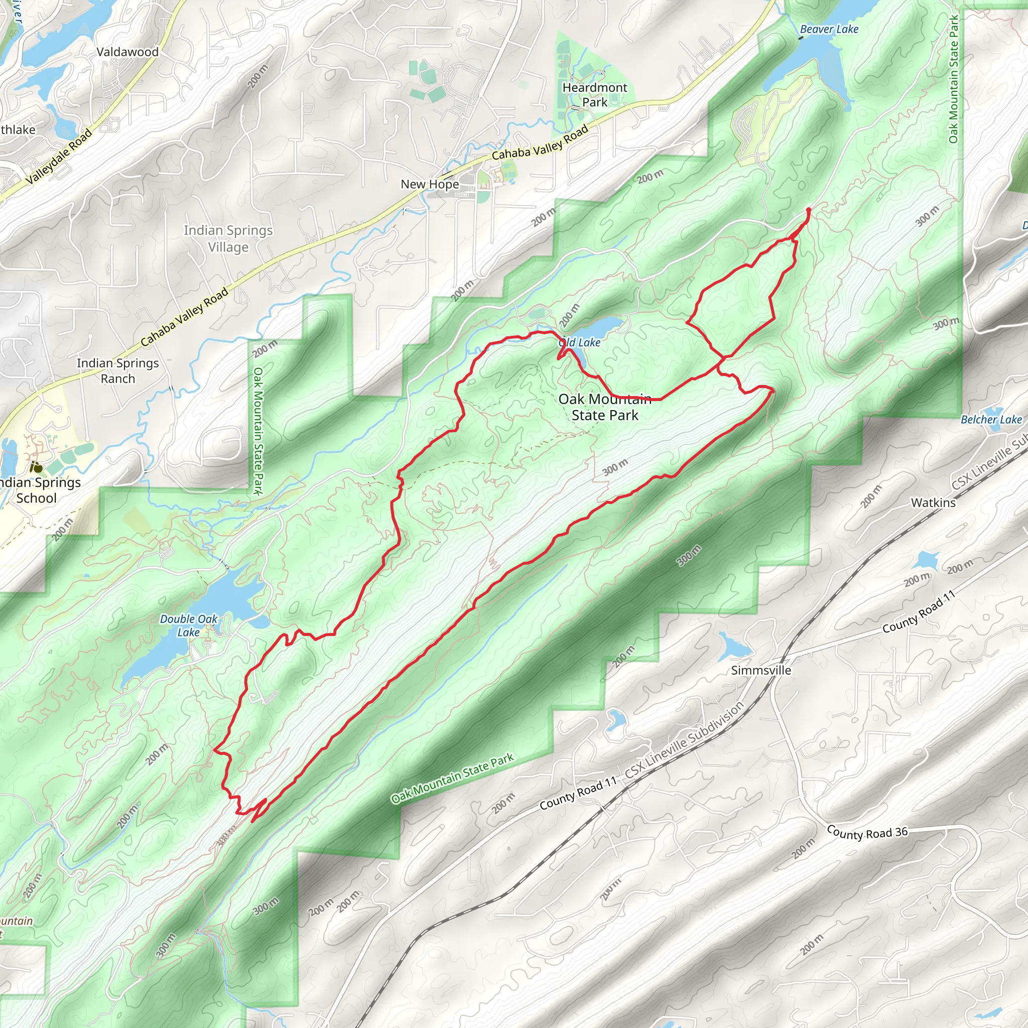 Foothills, West Ridge and White Loop Trail mobile static map