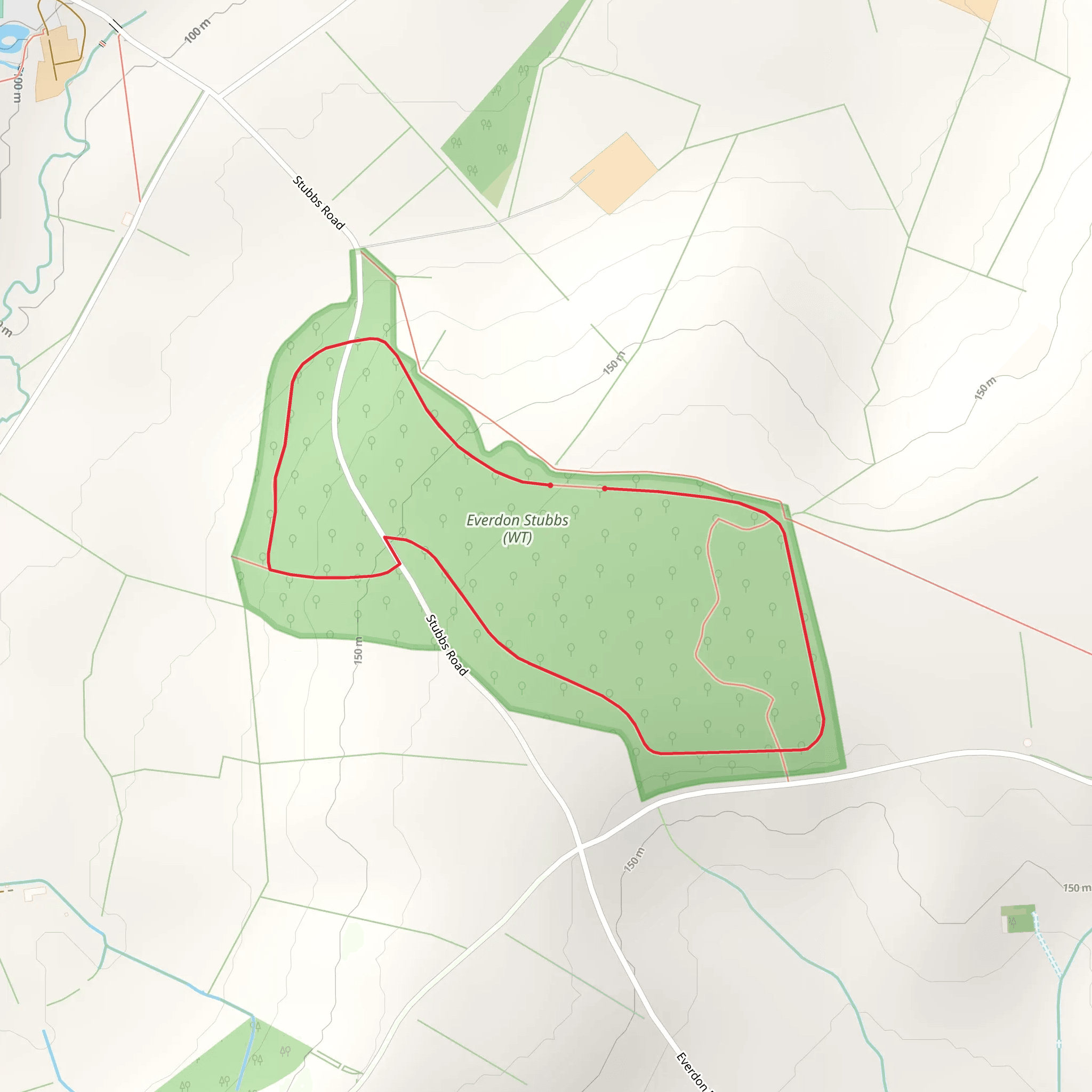Everdon Stubbs mobile static map
