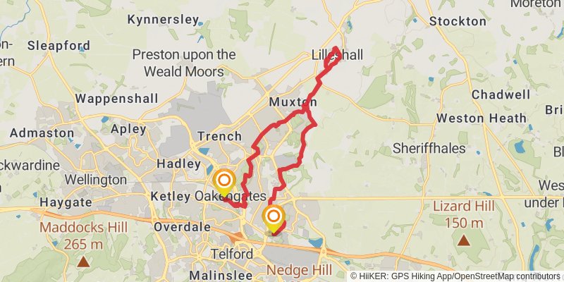 Telford T50 Mile Trail stage 4 Map