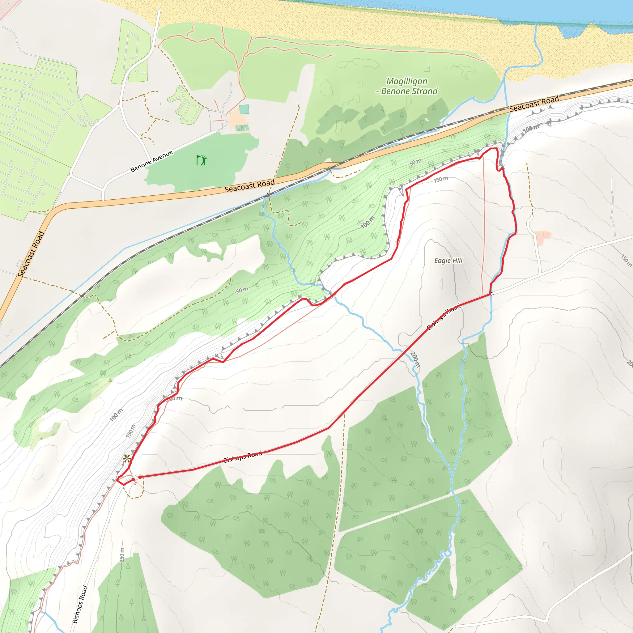 Avish to Eagles Hill mobile static map