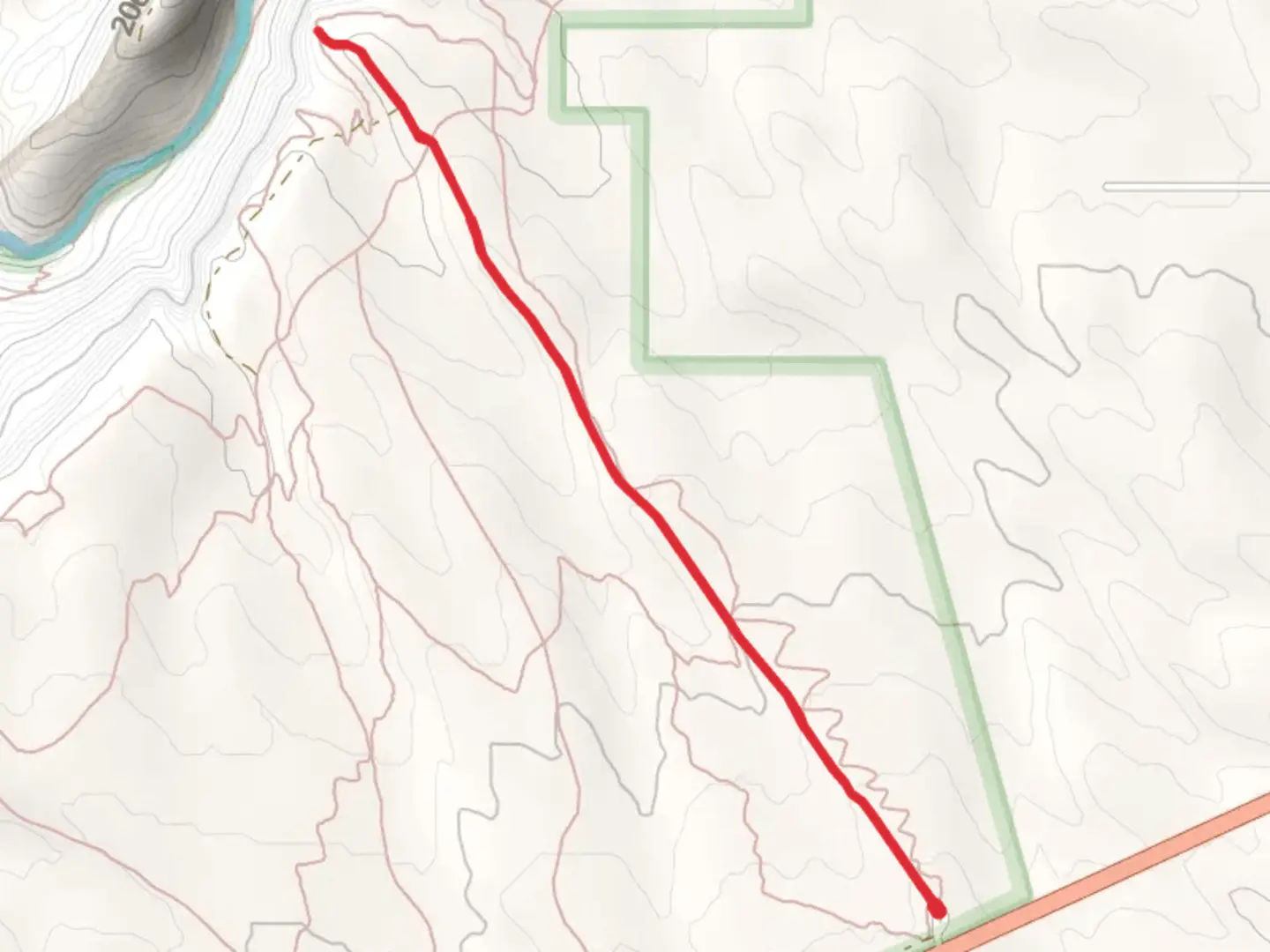 An image depicting the trail Traders Trail and its surrounding area.