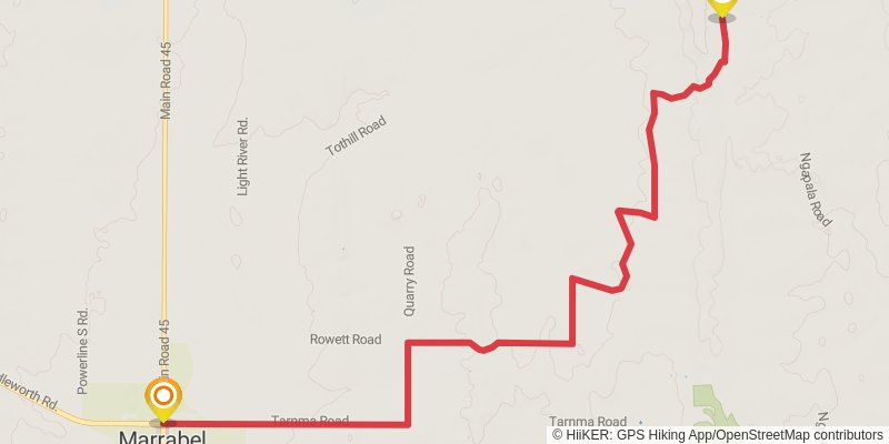 Heysen Trail stage 22 Map