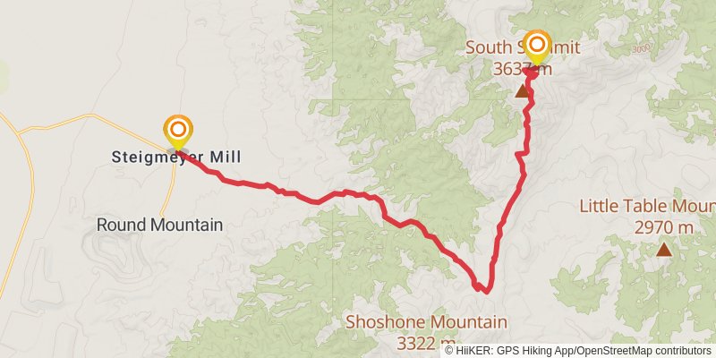 American Discovery Trail North Route stage 336 Map