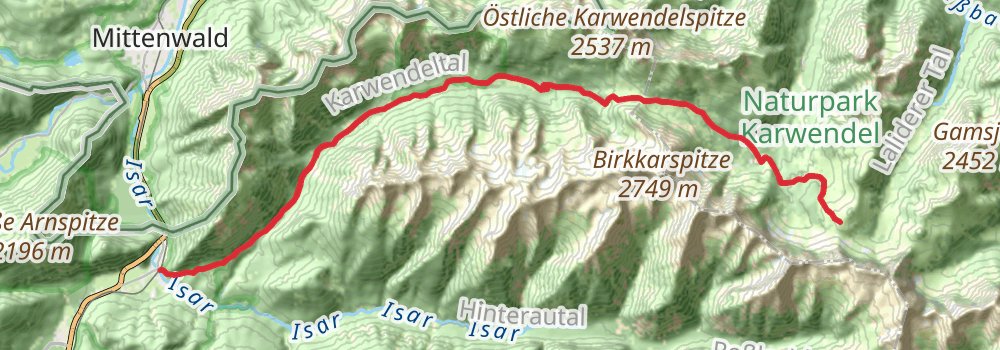 Via Alpina - Red Trail stage 46 Map