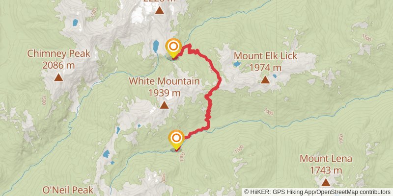 Enchanted Valley - LaCrosse Basin Loop stage 5 Map