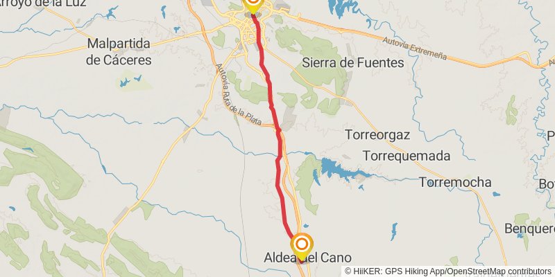 Via de la Plata stage 15 Map