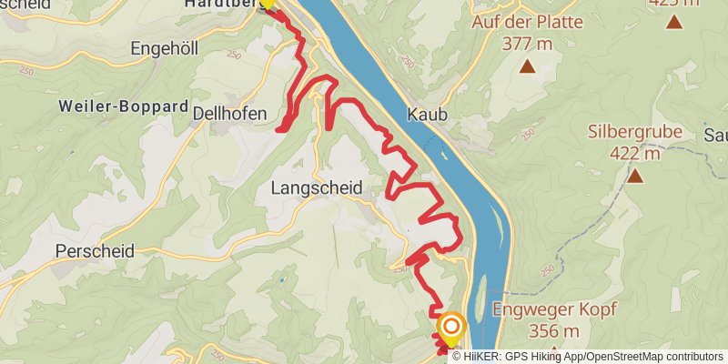 RheinBurgenWeg stage 10 Map