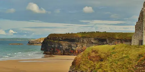 An image depicting the trail Ballybunion Loops - Beach Walk and its surrounding area.