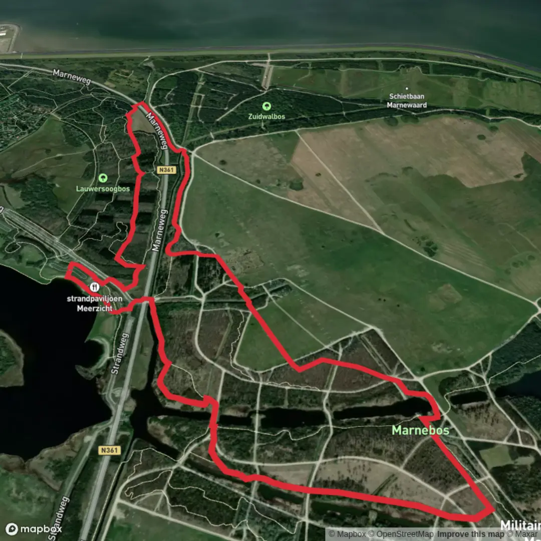 An image depicting the trail Marne Route and its surrounding area.