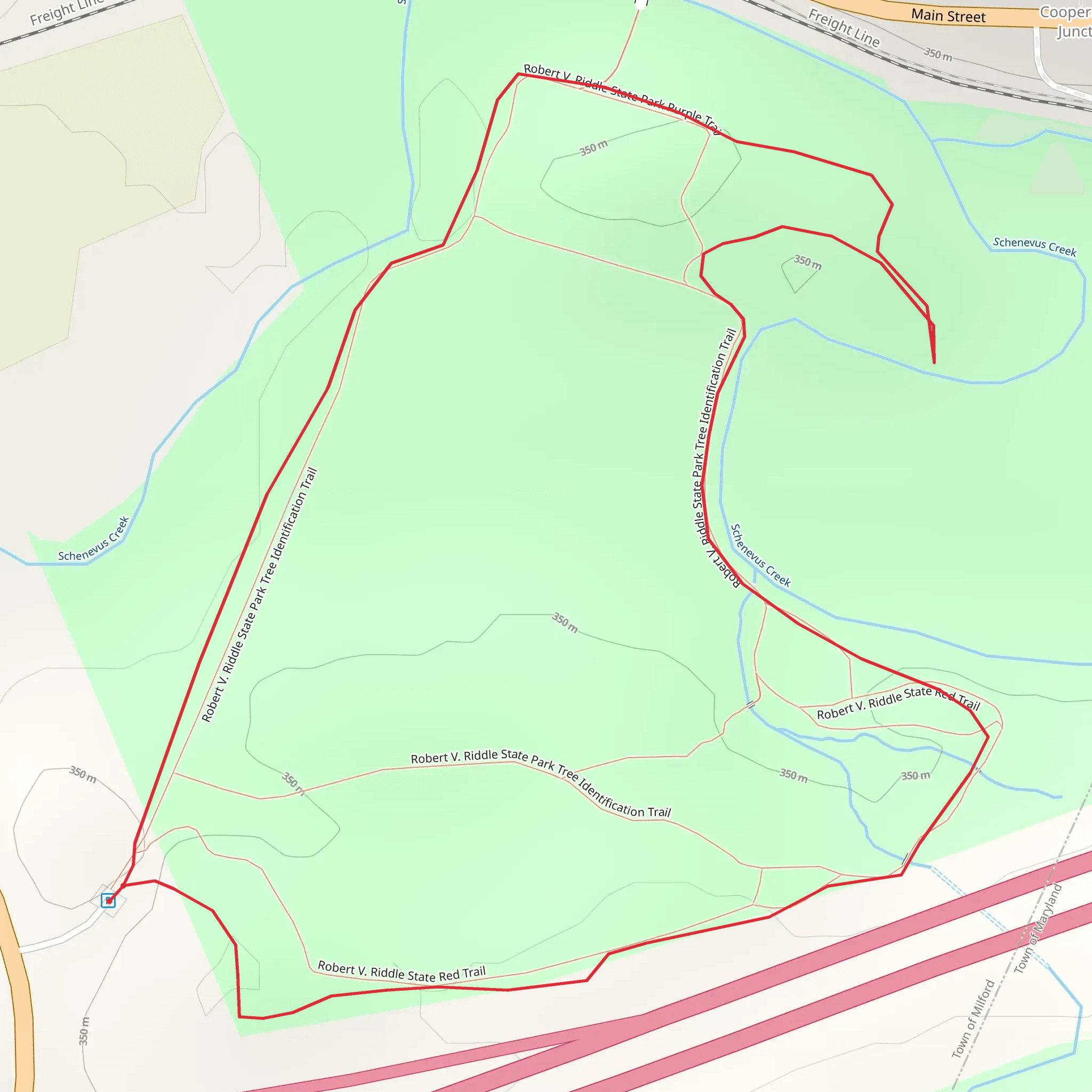 Schenevus Creek Loop mobile static map