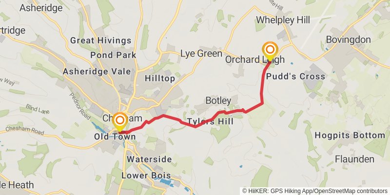 Chiltern Heritage Trail stage 5 Map