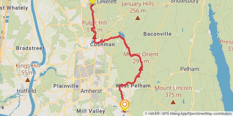 Robert Frost Trail stage 2 Map