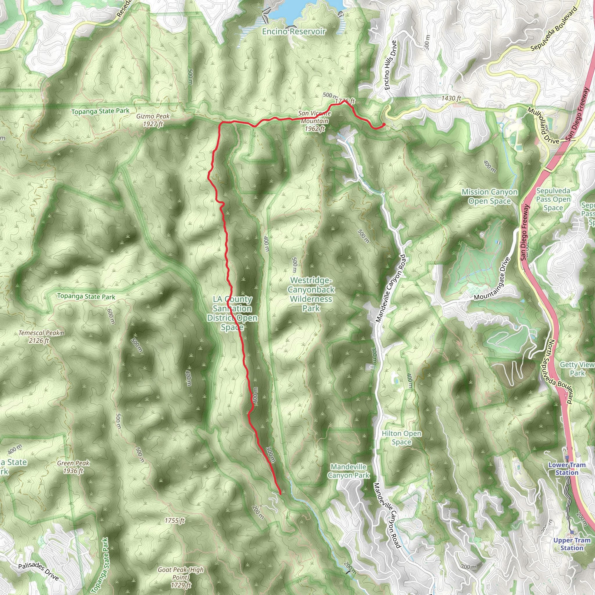 Sullivan Fire Road mobile static map