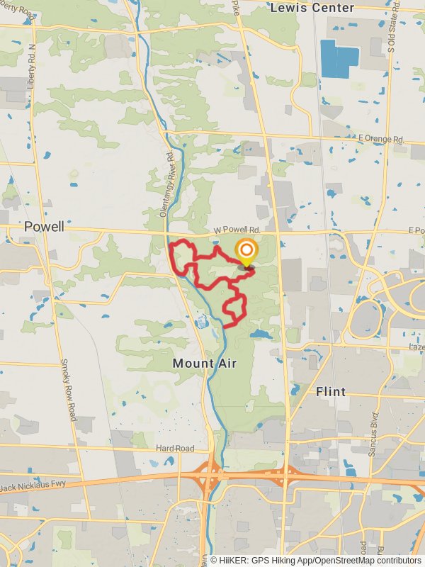 Dripping Rock Trail and Highbanks Metro Park Loop