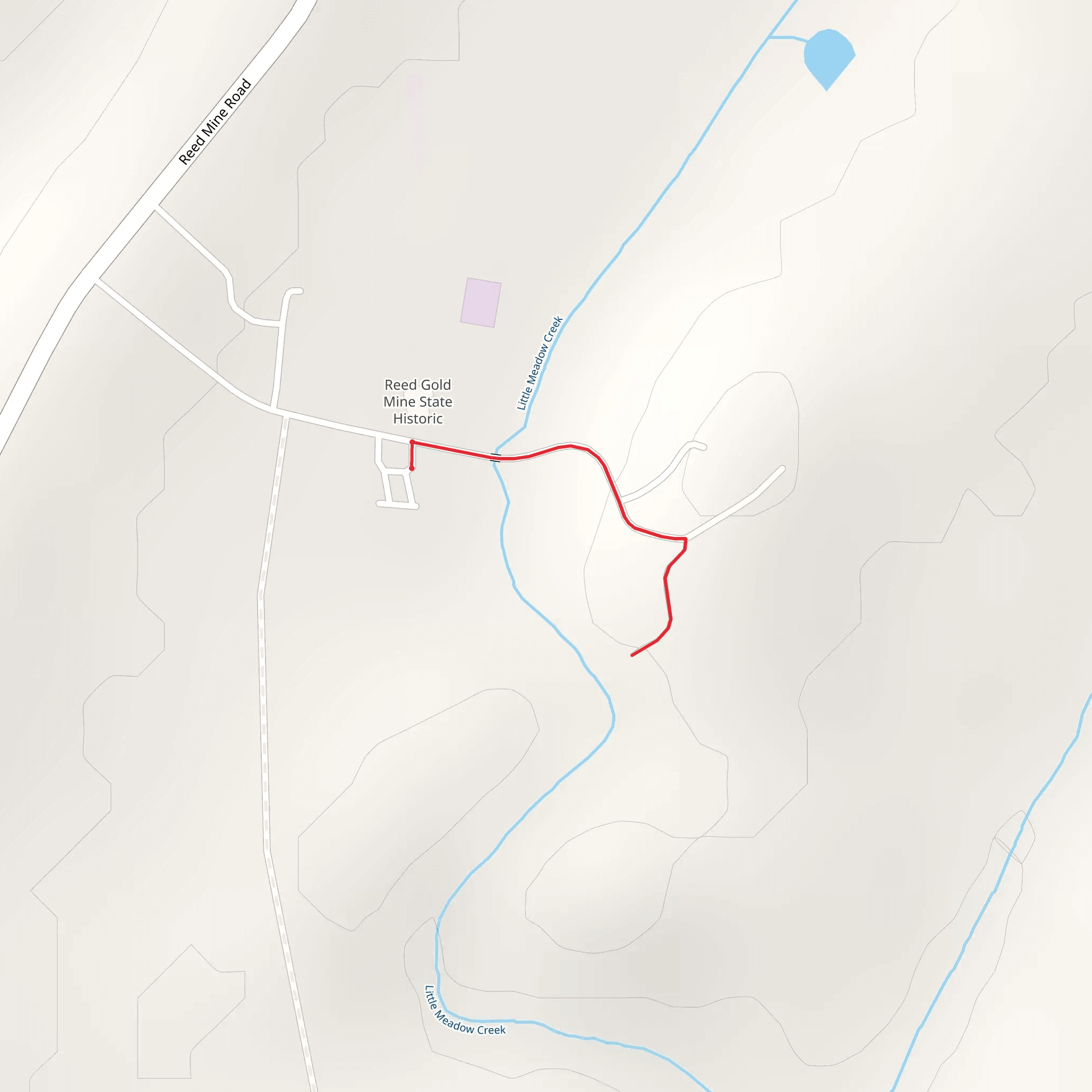 Little Meadow Creek mobile static map