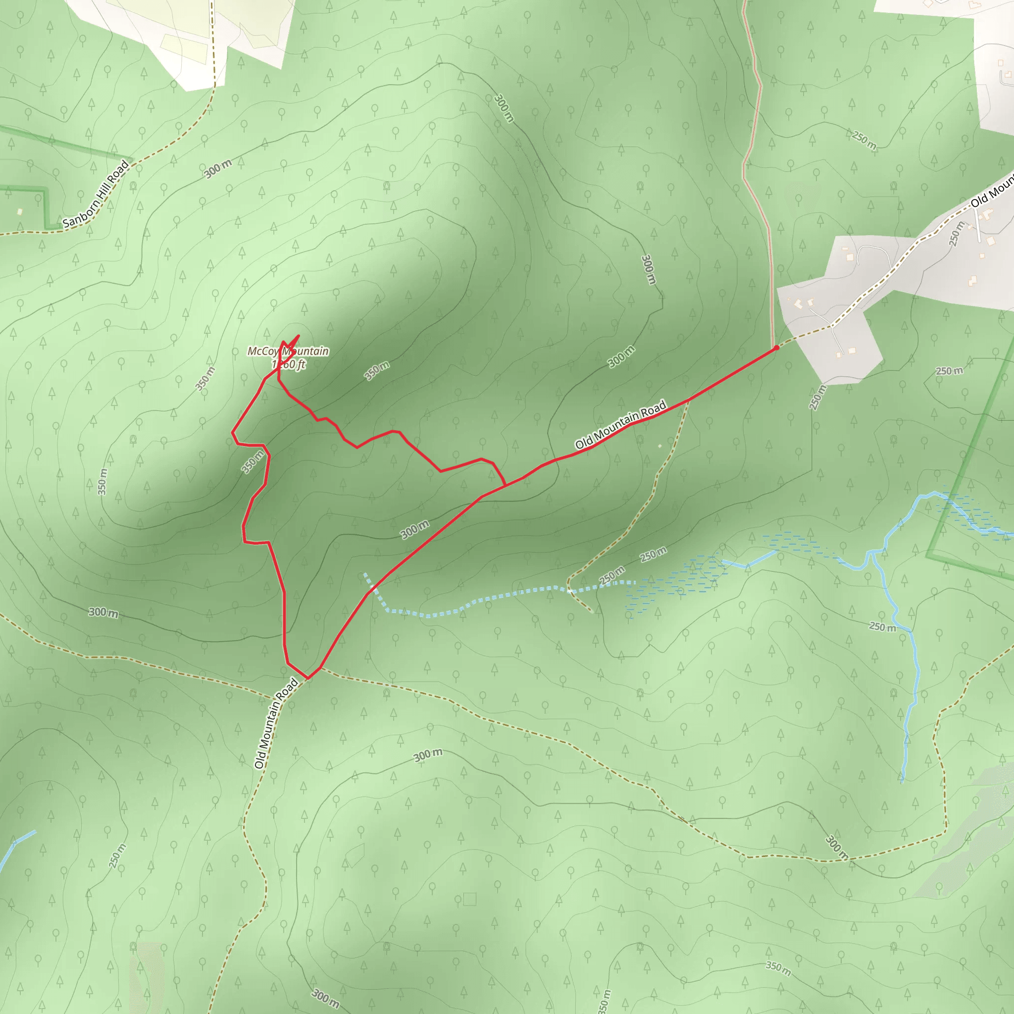 McCoy Mountain Loop Trail mobile static map