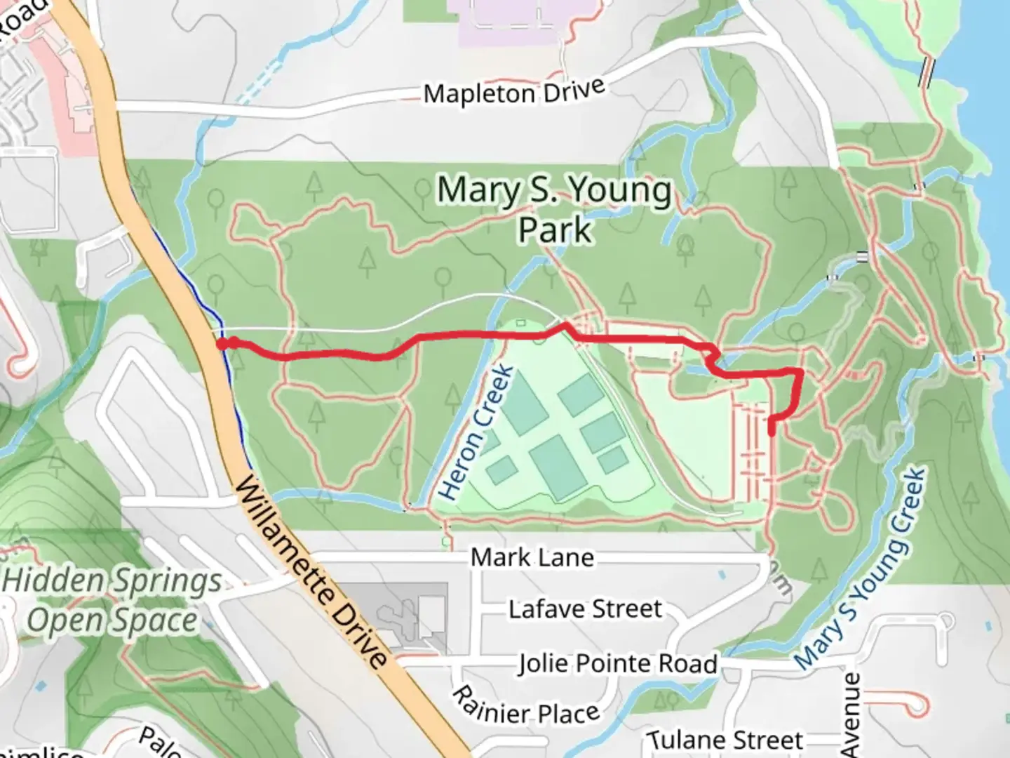 An image depicting the trail Heron Creek Walk and its surrounding area.