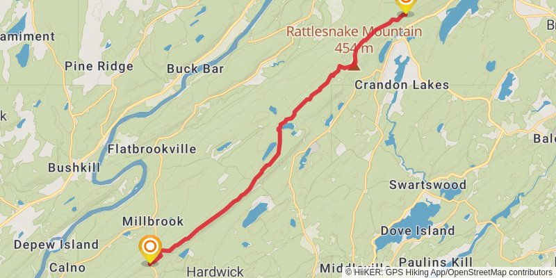 Appalachian Trail stage 130 Map