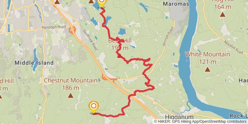 Mattabesett Trail stage 5 Map