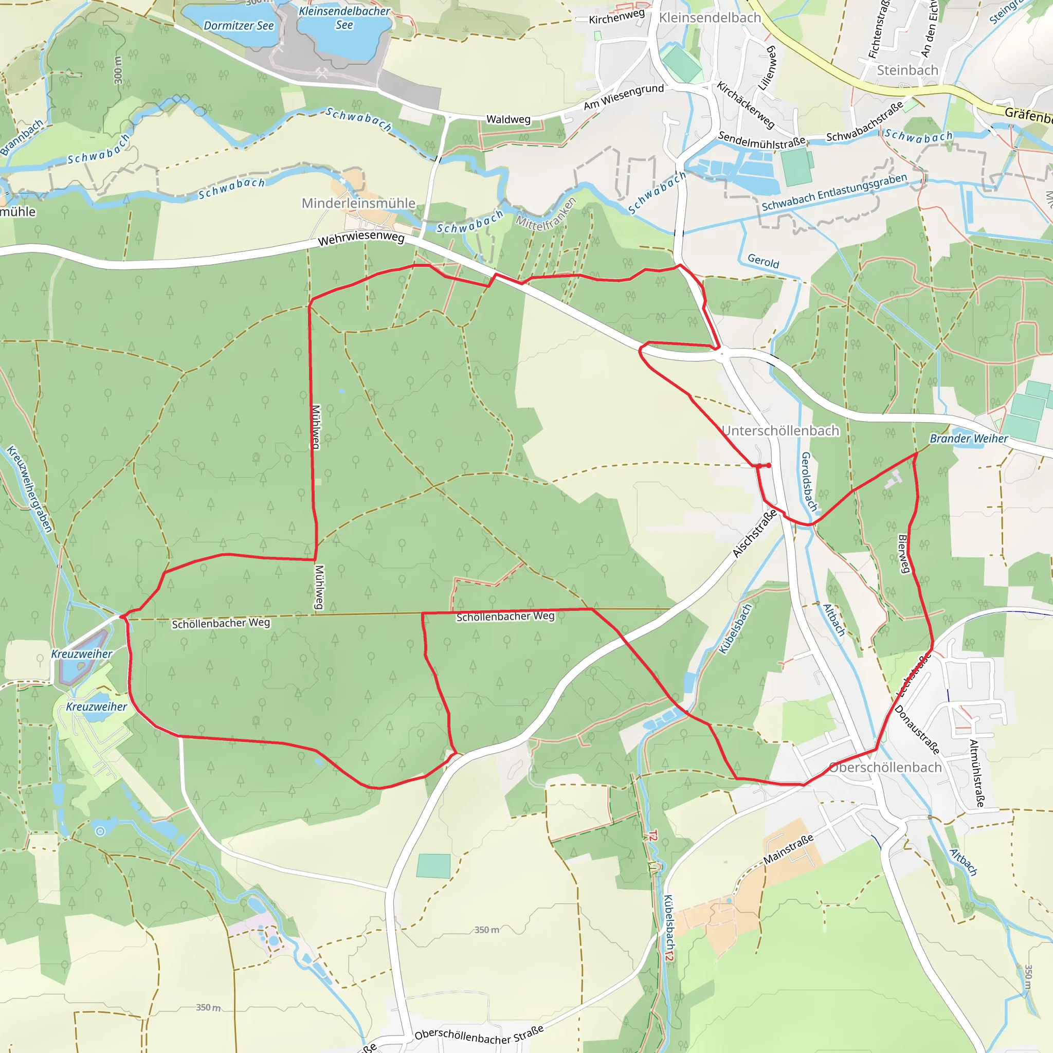 Blaustrich and Rund um Brand mobile static map