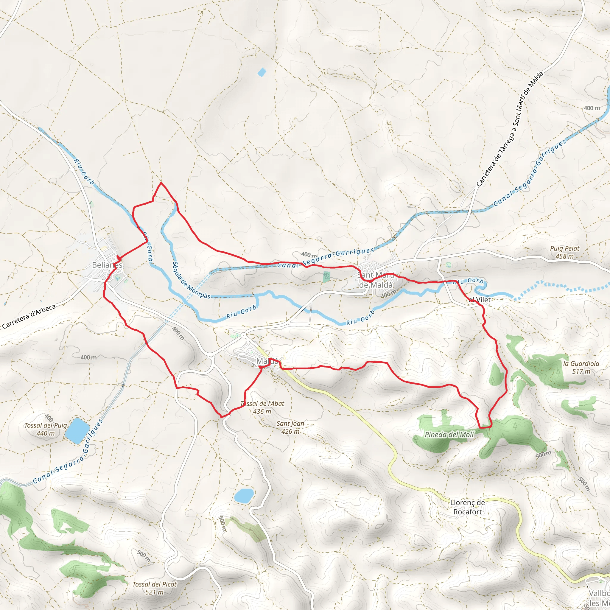 Path of the Barony of Maldà PR C 57 mobile static map