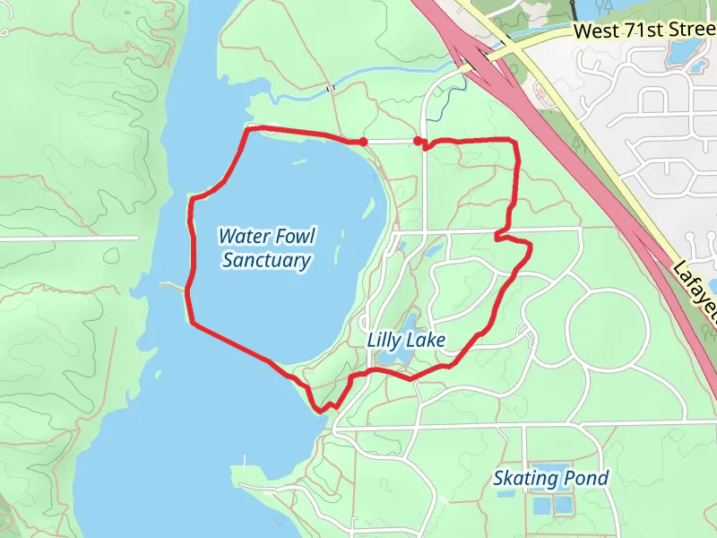 Water Fowl Sanctuary and Eagle Creek Park Loop