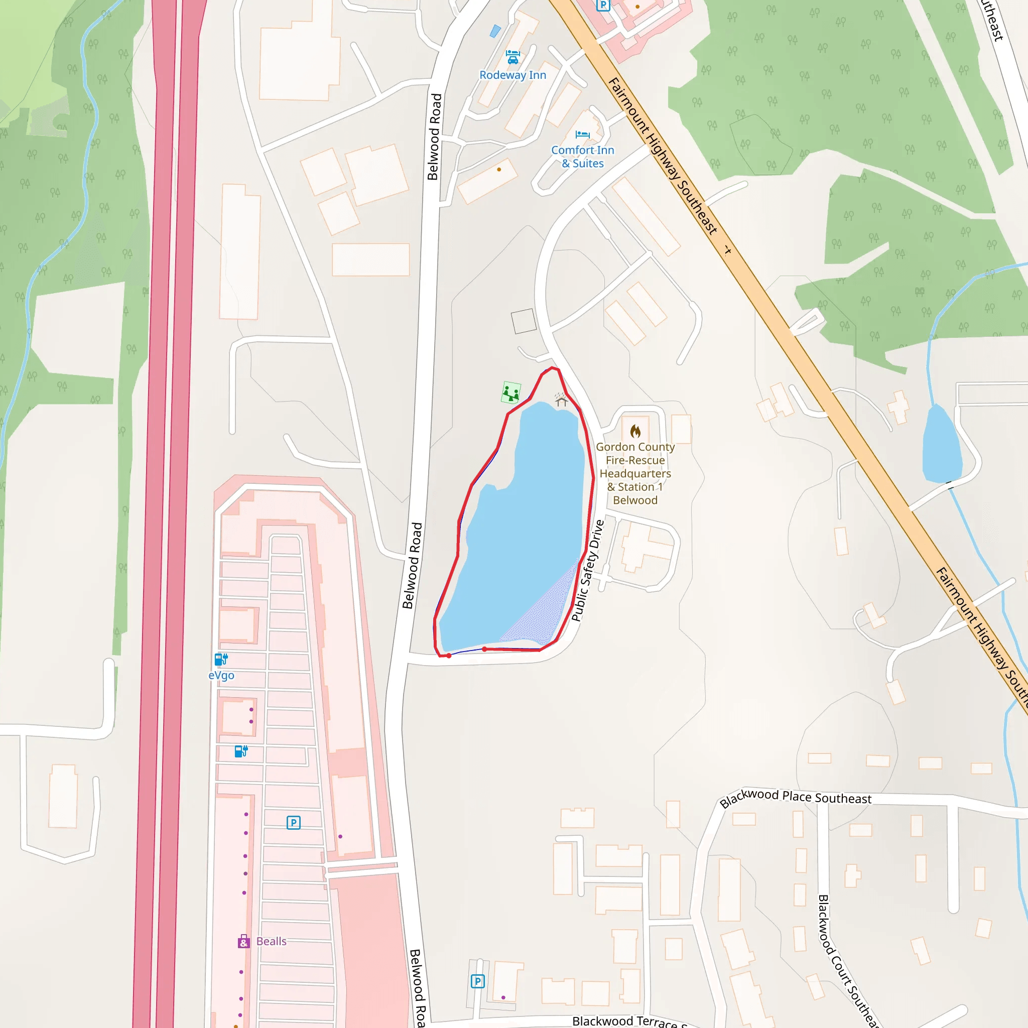 Ooky Memorial Park Loop mobile static map