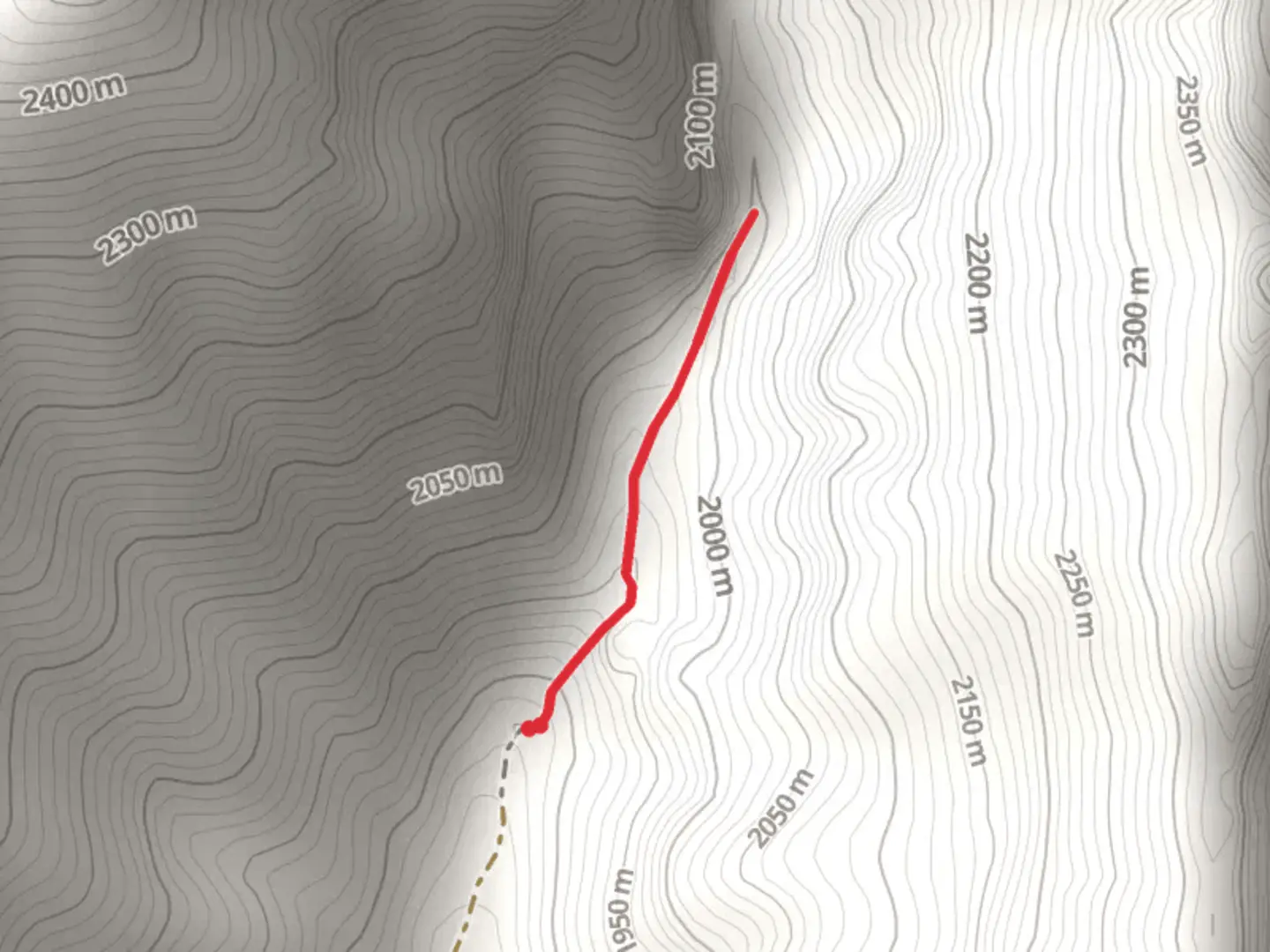 An image depicting the trail Middle Canyon and its surrounding area.