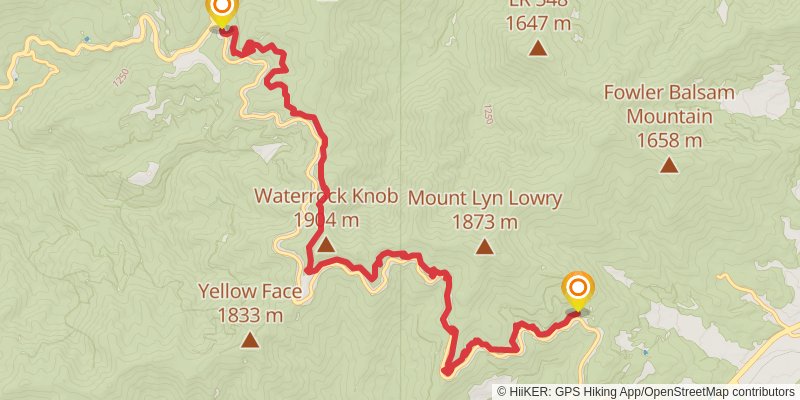 Mountains-to-Sea Trail stage 5 Map