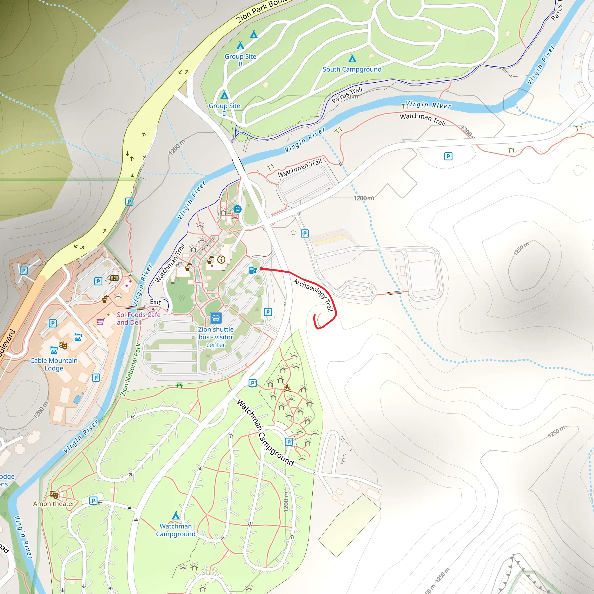 Archaeology Trail mobile static map