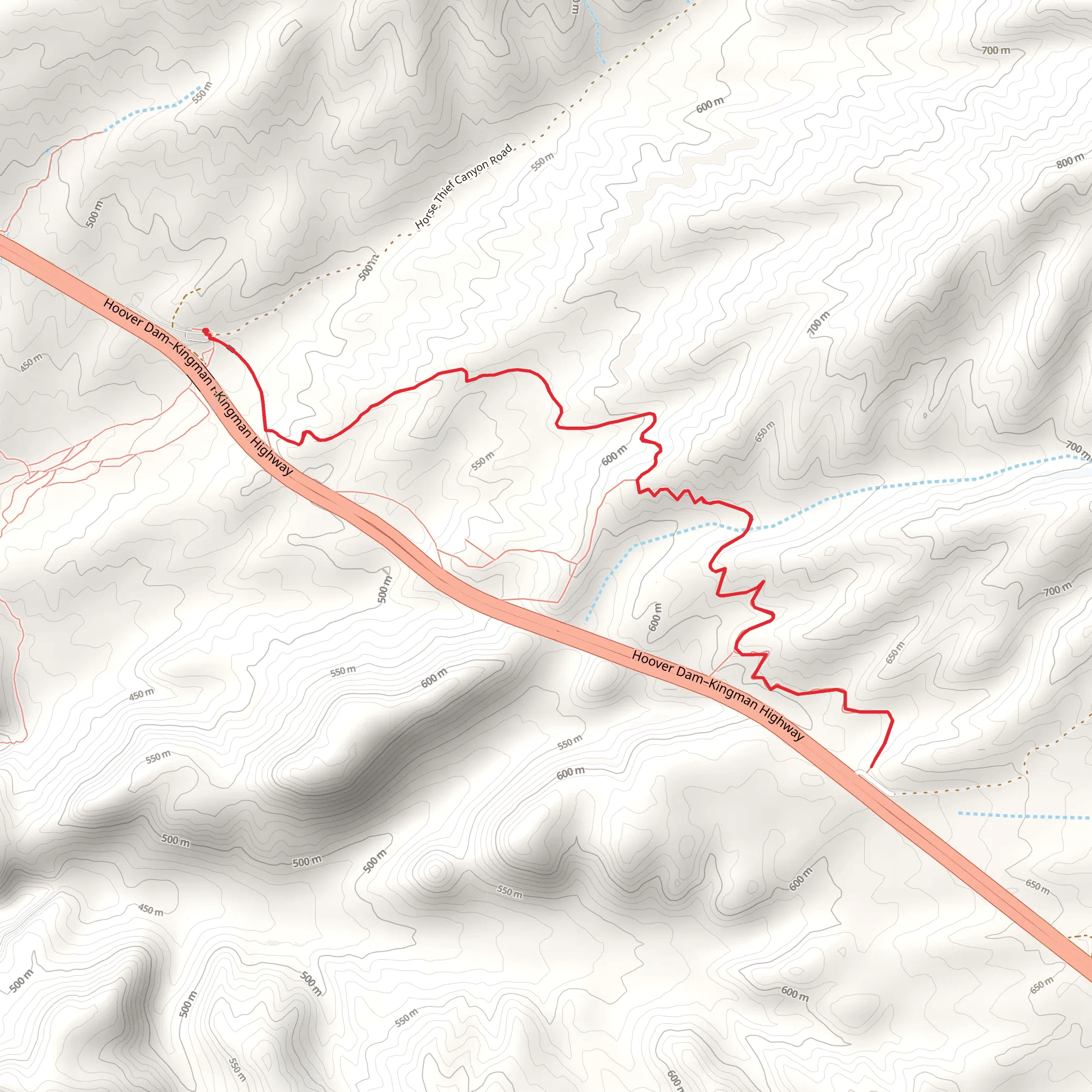 Lake Mead national recreational Area mobile static map