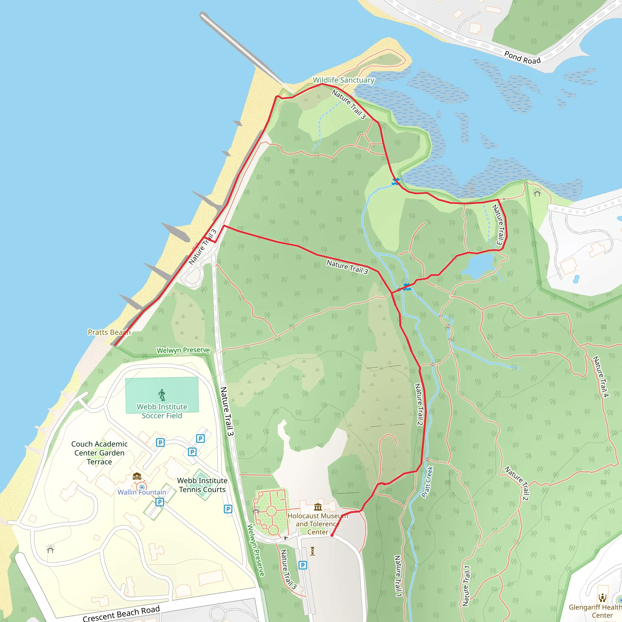 Nature Trail 3 Loop mobile static map