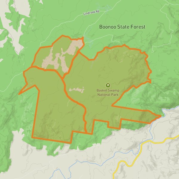 Basket Swamp National Park mobile static map