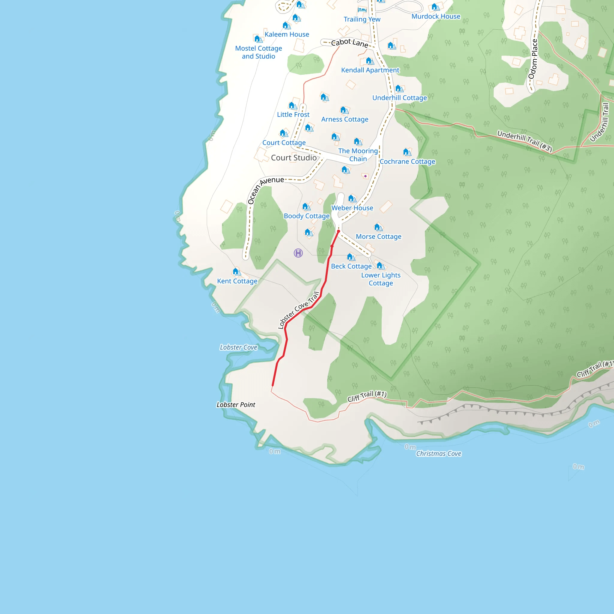 Lobster Cove Trail mobile static map