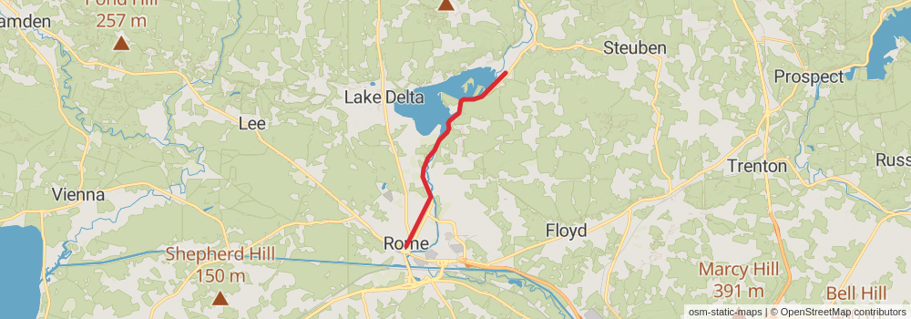 American Perimeter Trail - New York to Maine stage 23 Map