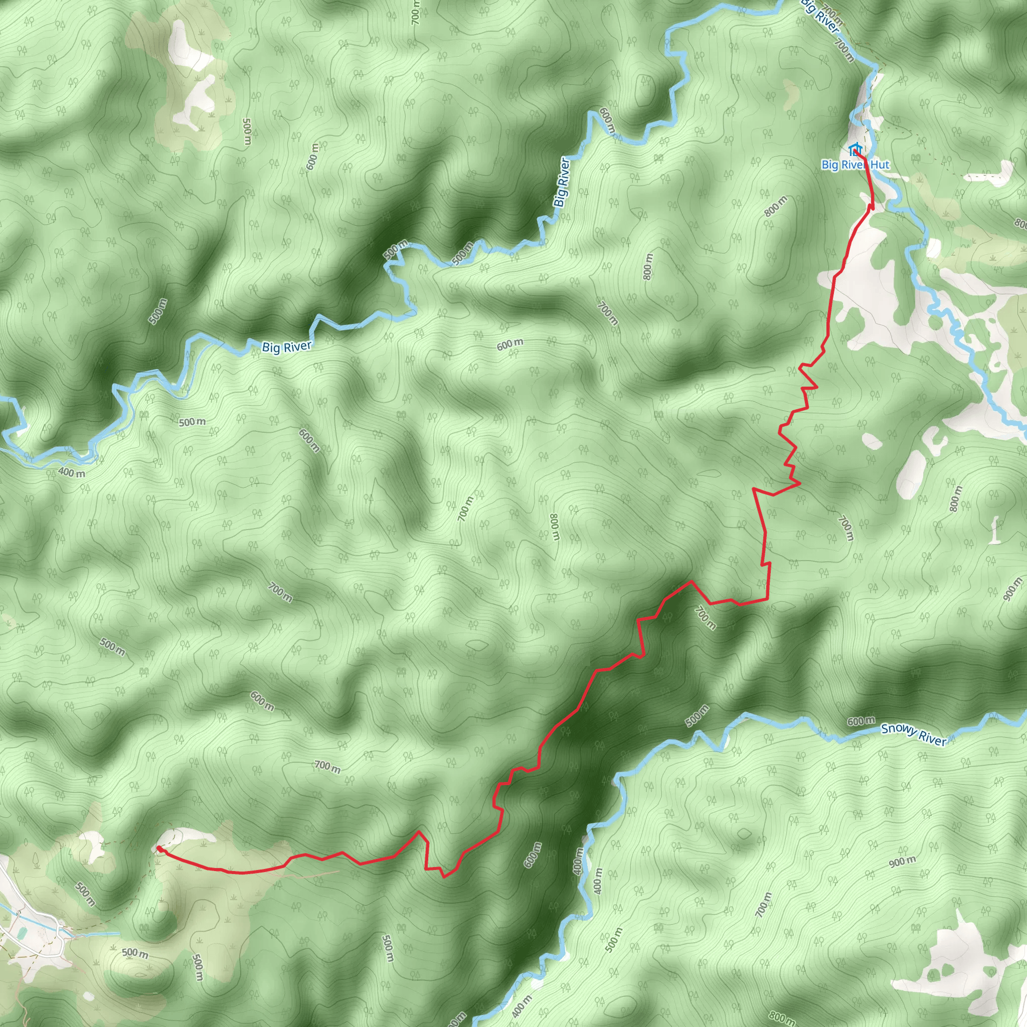 Waiuta - Big River mobile static map