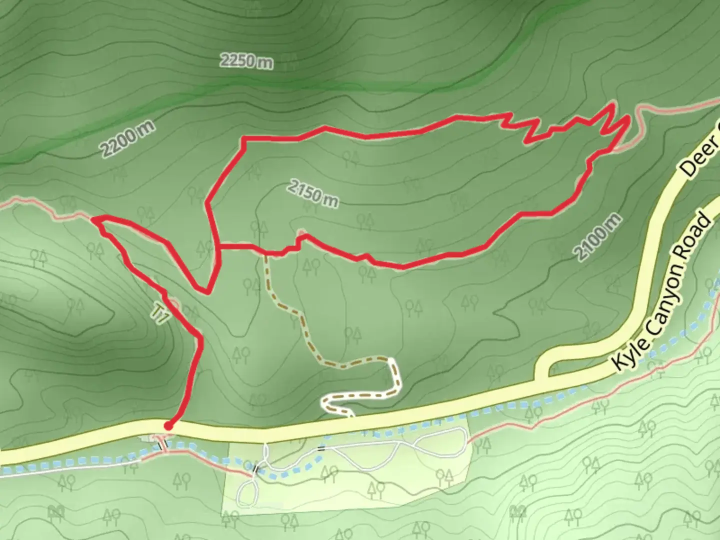 An image depicting the trail Eagle's Nest Loop Trail and its surrounding area.