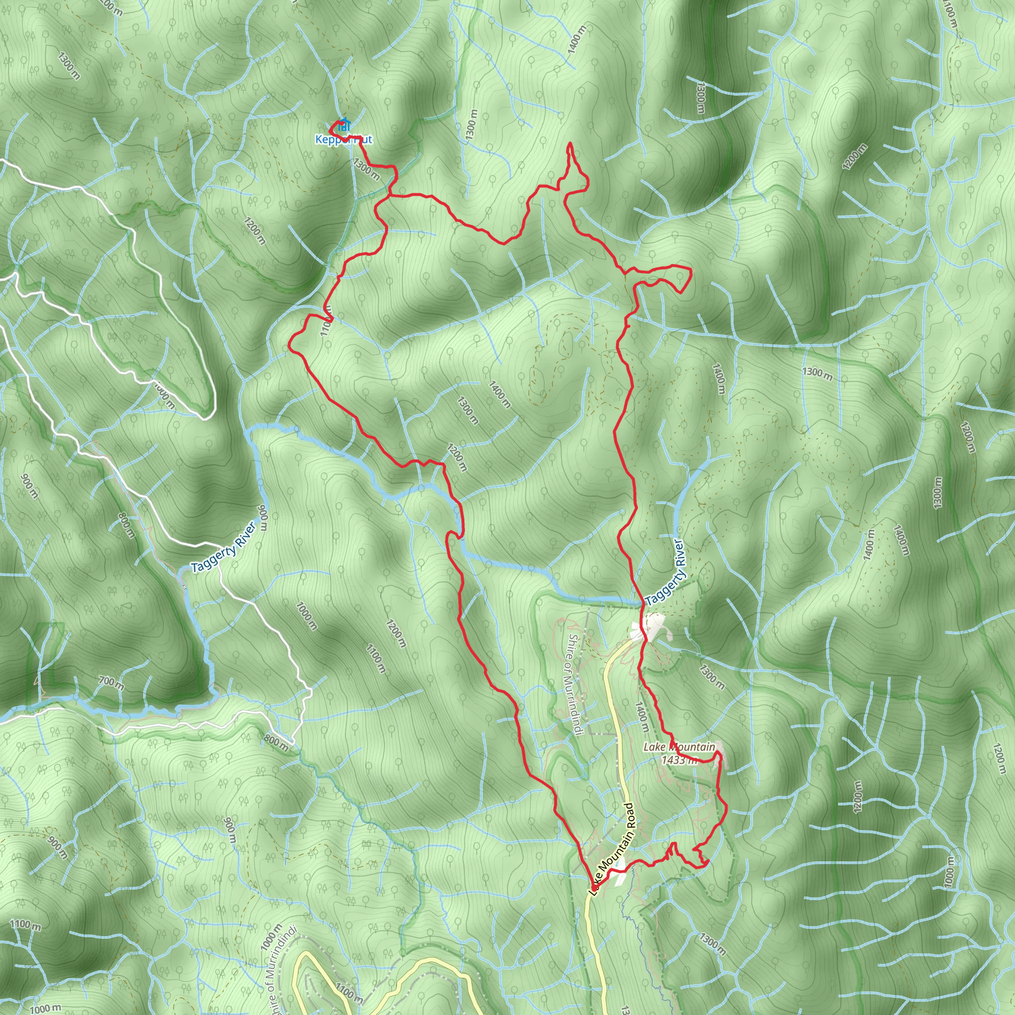 Lake Mountain and Keppel Hut Trail mobile static map