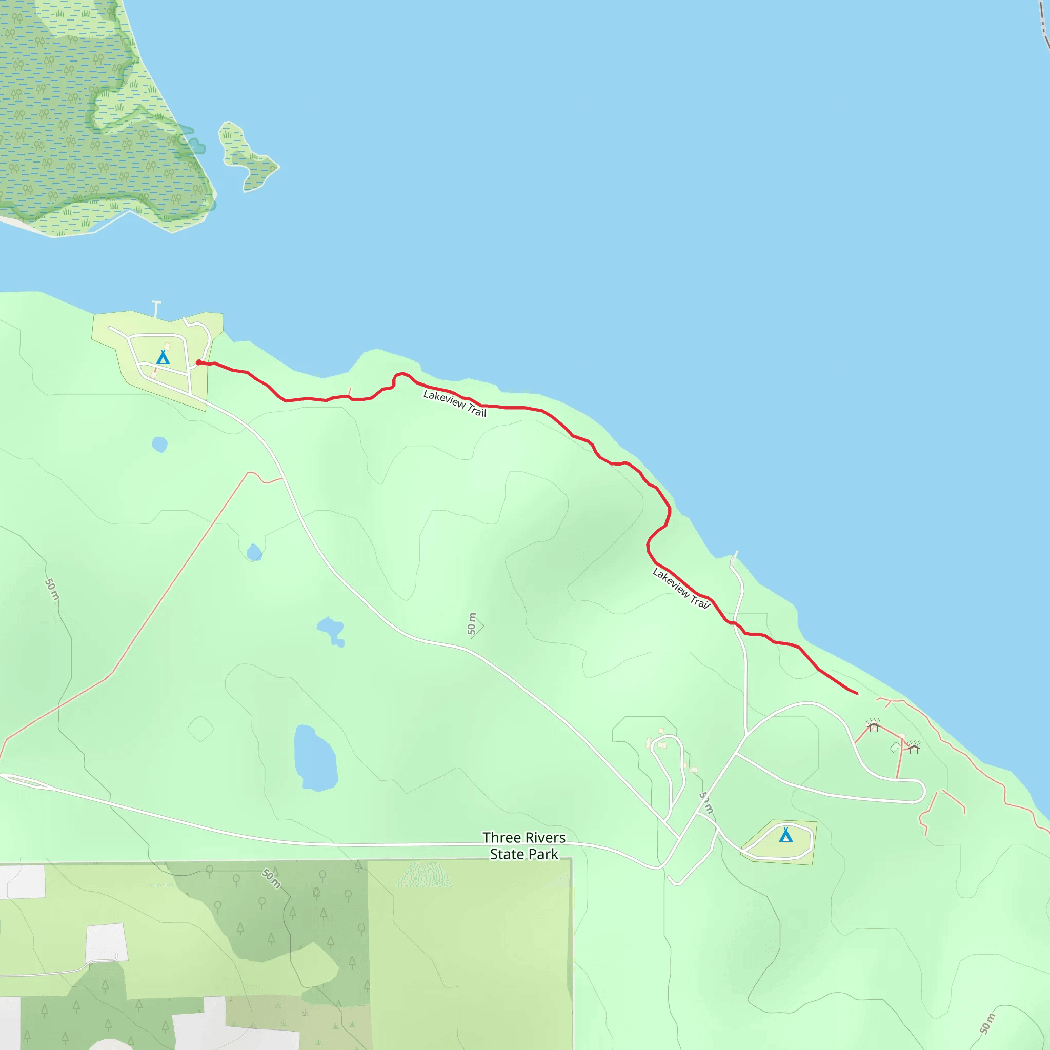 Lakeview Trail - Lake Seminole mobile static map