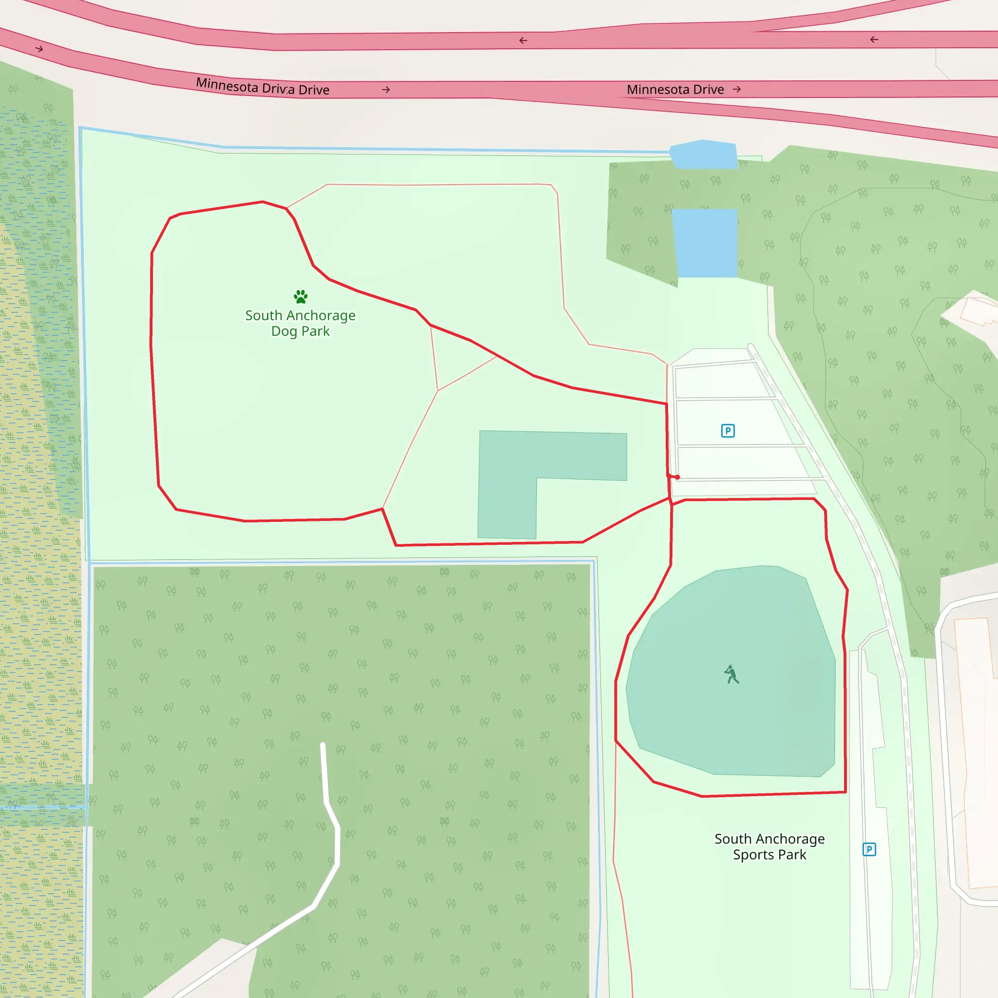 Minnesota Drive Loop mobile static map