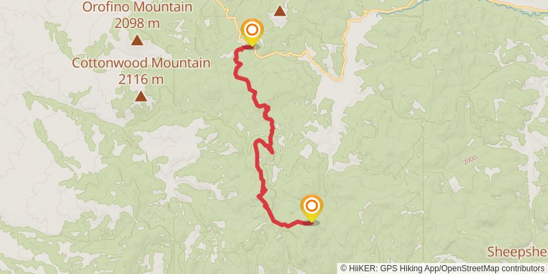 Continental Divide Trail - Montana And Idaho stage 51 Map
