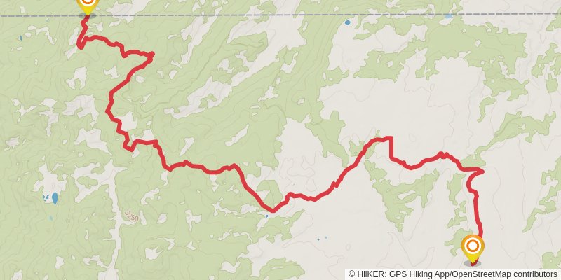 Continental Divide Trail - New Mexico stage 68 Map