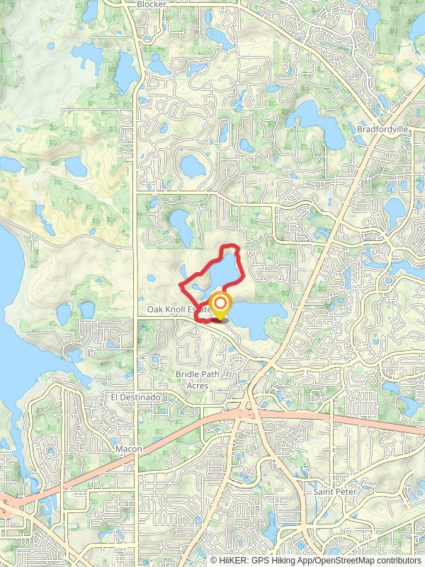 Lake Overstreet Loop mobile static map