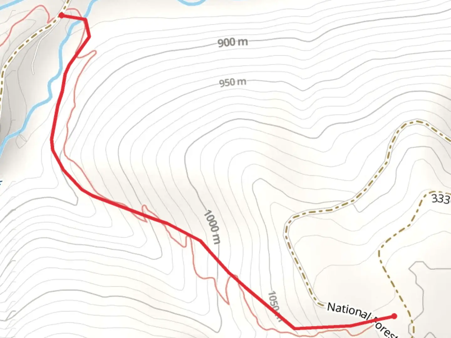 An image depicting the trail Gooseberry Flat Driveway Trail and its surrounding area.