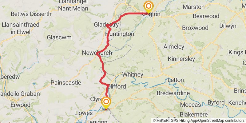 Offa's Dyke Path stage 5 Map