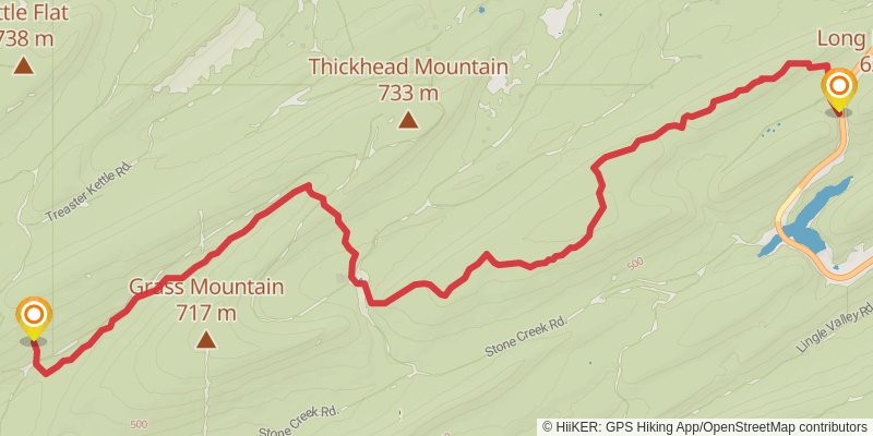 Mid State Trail - Pennsylvania stage 10 Map