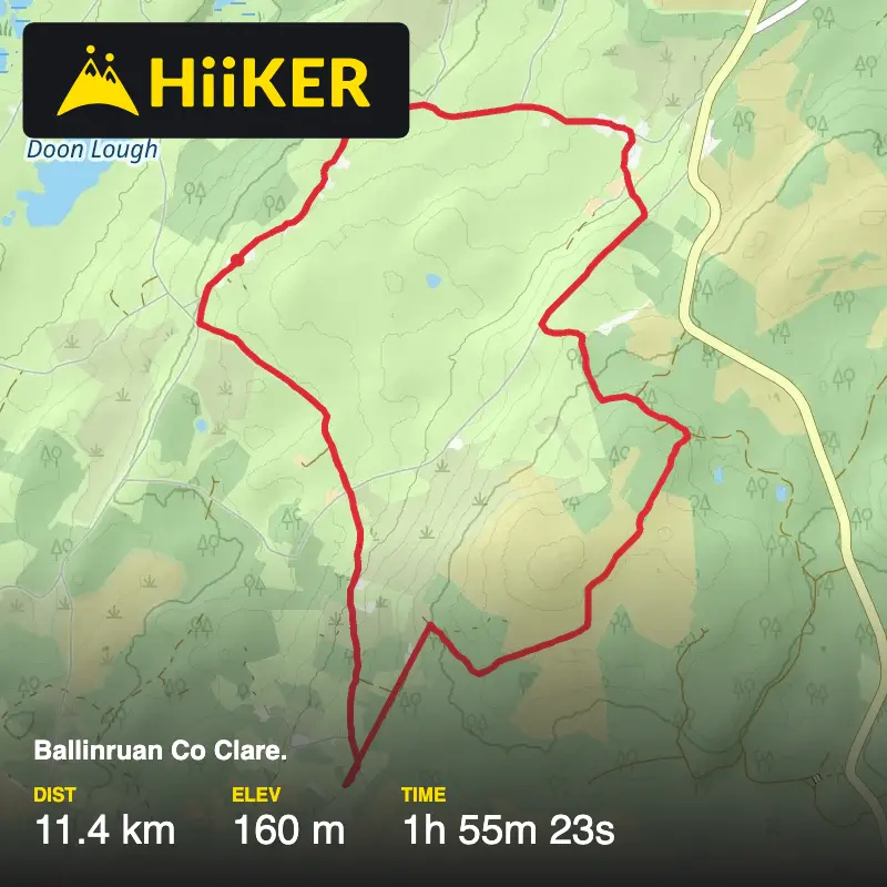 A map preview of the recording Ballinruan Co Clare..