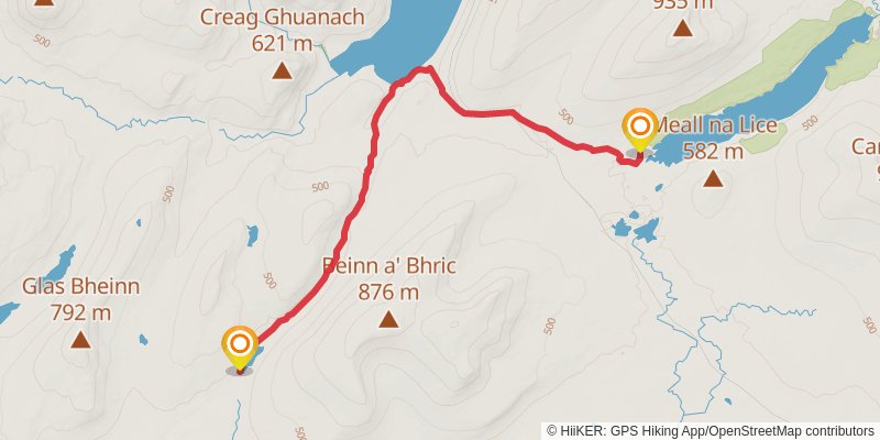 Stevenson Way stage 12 Map