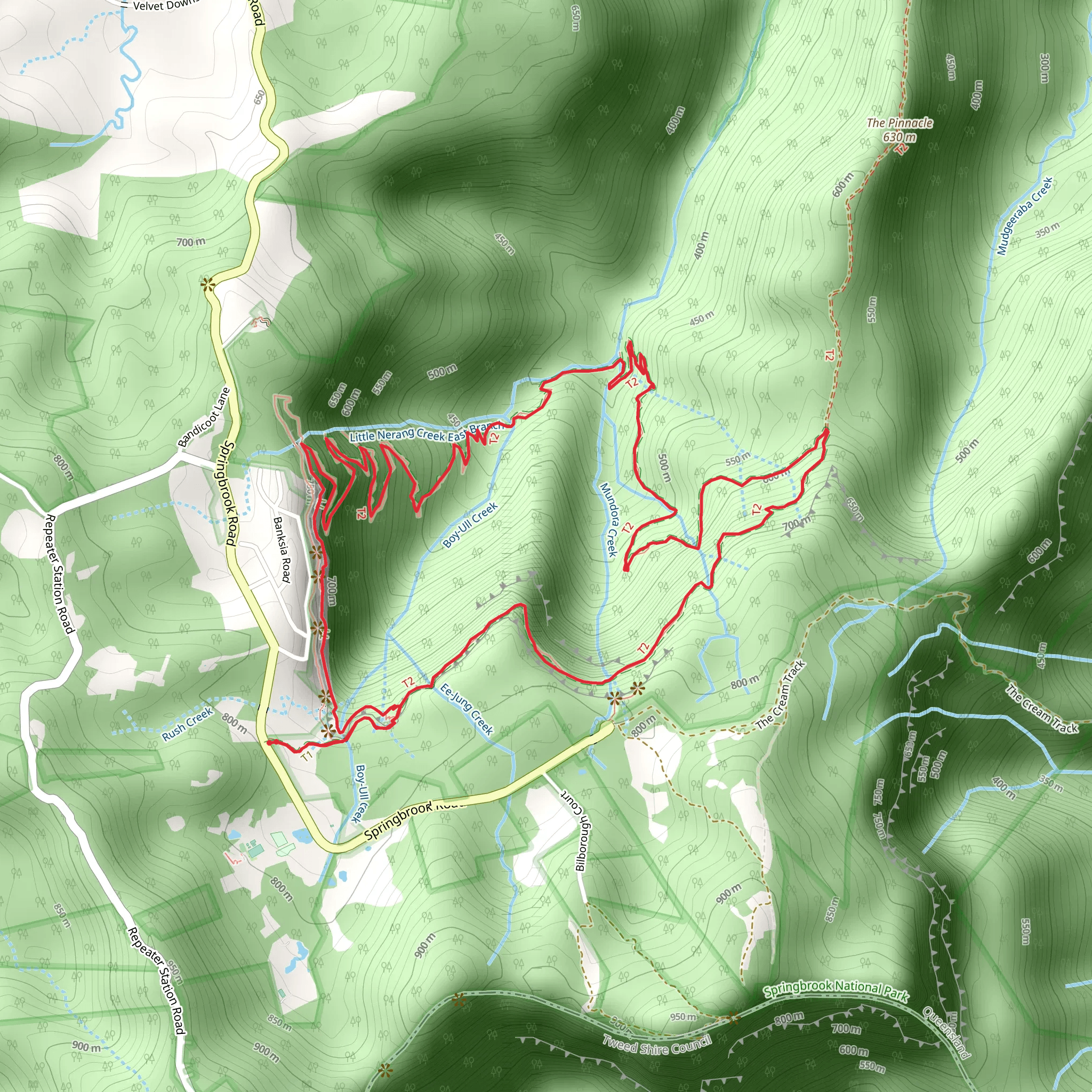 Warrie Circuit Track mobile static map
