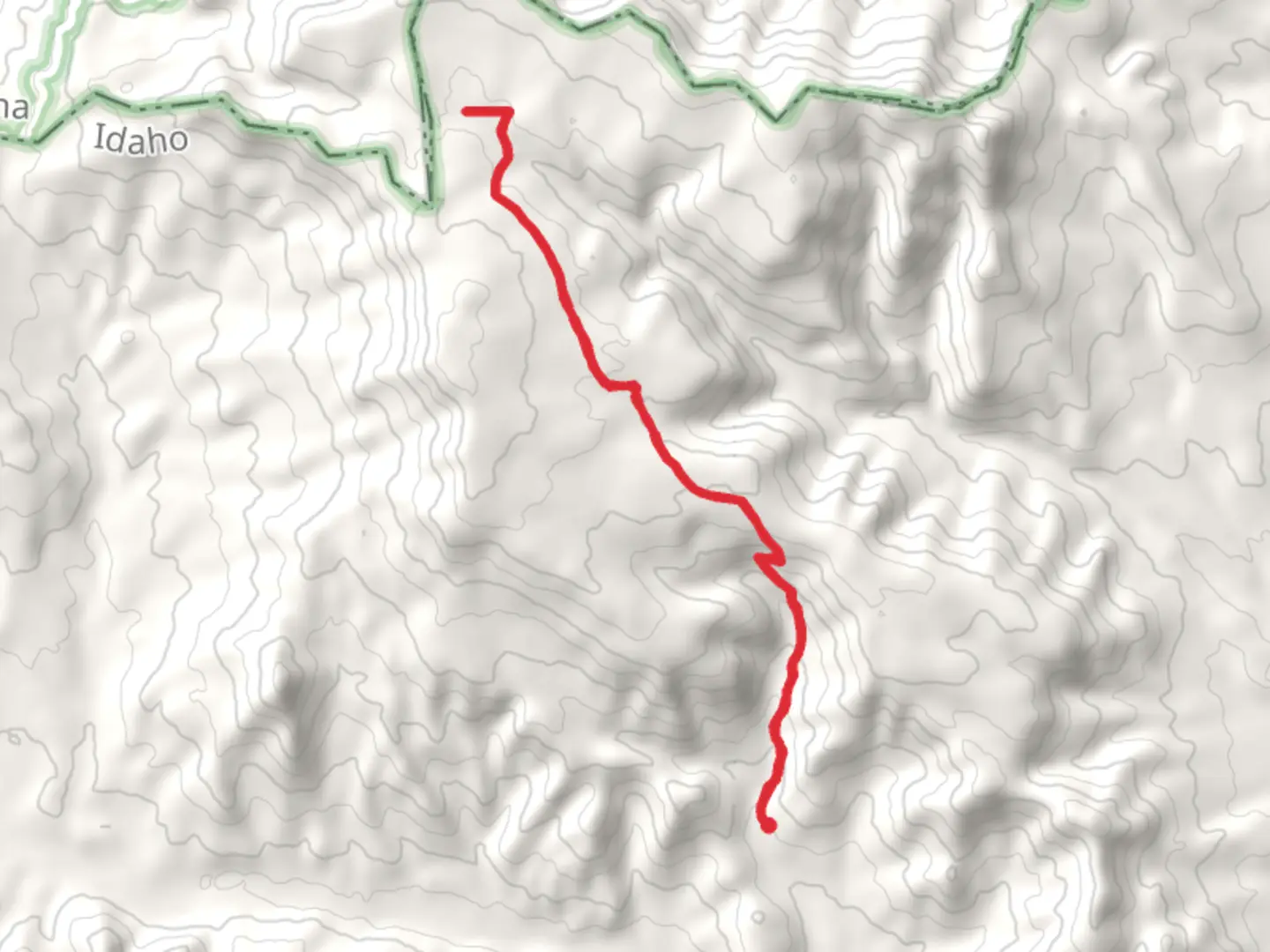 An image depicting the trail Big Table Mountain Trail and its surrounding area.
